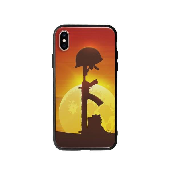 Coque Pour iPhone XS Max Casque et Fusil - Coque Wiqeo 10€-15€, Estelle Adam, Illustration, iPhone XS Max Wiqeo, Déstockeur de Coques Pour iPhone