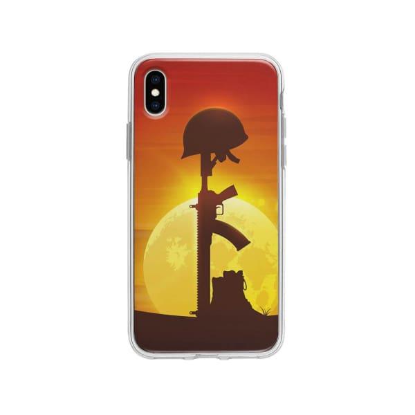 Coque Pour iPhone XS Max Casque et Fusil - Coque Wiqeo 10€-15€, Estelle Adam, Illustration, iPhone XS Max Wiqeo, Déstockeur de Coques Pour iPhone