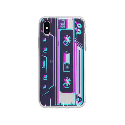 Coque Pour iPhone XS Max Cassette Glitché - Coque Wiqeo 10€-15€, Estelle Adam, Illustration, iPhone XS Max Wiqeo, Déstockeur de Coques Pour iPhone