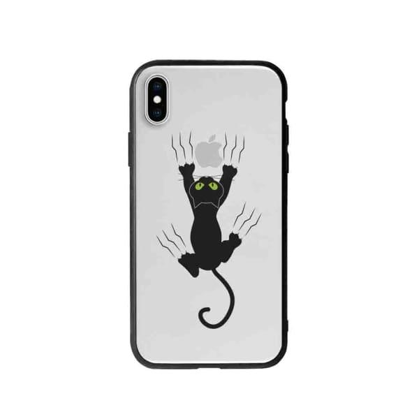 Coque Pour iPhone XS Max Chat Griffant - Coque Wiqeo 10€-15€, Géraud Fournier, Illustration, iPhone XS Max, Mignon Wiqeo, Déstockeur de Coques Pour iPhone