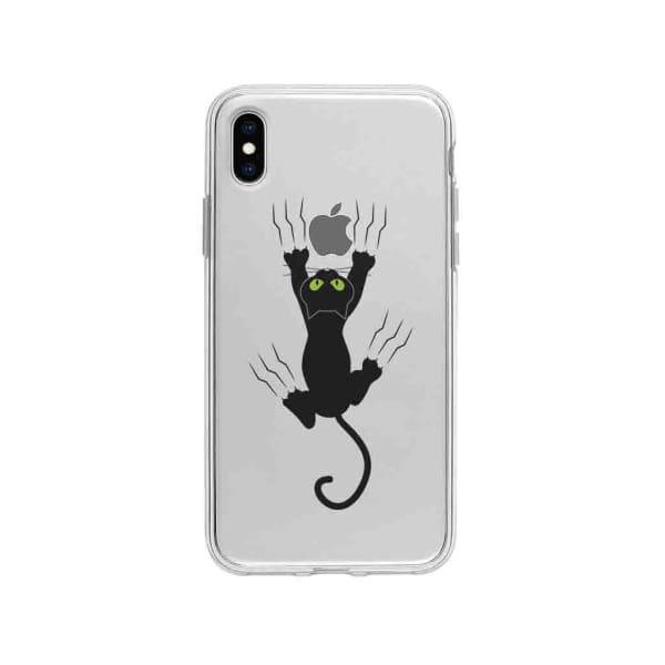 Coque Pour iPhone XS Max Chat Griffant - Coque Wiqeo 10€-15€, Géraud Fournier, Illustration, iPhone XS Max, Mignon Wiqeo, Déstockeur de Coques Pour iPhone