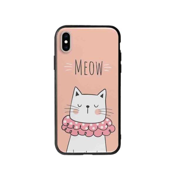 Coque Pour iPhone XS Max Chat Meow - Coque Wiqeo 10€-15€, Animaux, Géraud Fournier, iPhone XS Max, Mignon Wiqeo, Déstockeur de Coques Pour iPhone