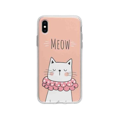 Coque Pour iPhone XS Max Chat Meow - Coque Wiqeo 10€-15€, Animaux, Géraud Fournier, iPhone XS Max, Mignon Wiqeo, Déstockeur de Coques Pour iPhone