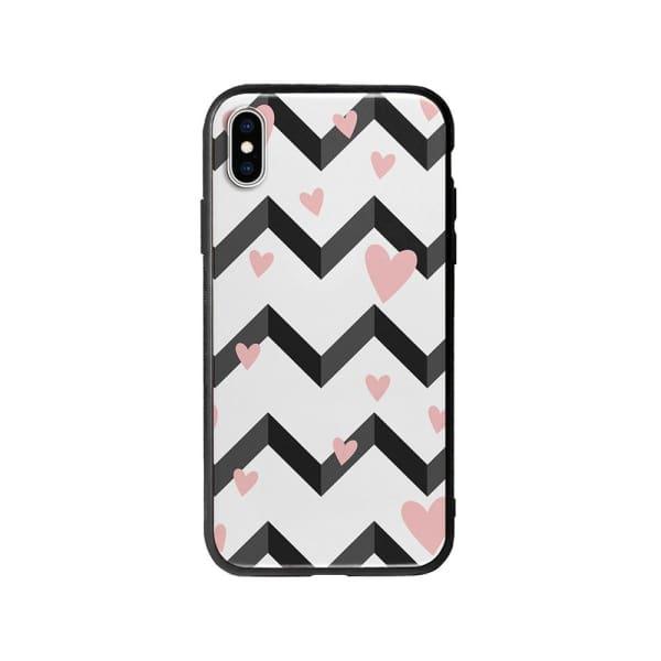 Coque Pour iPhone XS Max Cœurs Motif Noir et Blanc - Coque Wiqeo 10€-15€, Cœurs, Estelle Adam, iPhone XS Max, Motif Wiqeo, Déstockeur de Coques Pour iPhone