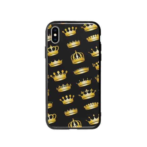 Coque Pour iPhone XS Max Couronnes Dorées - Coque Wiqeo 10€-15€, Estelle Adam, iPhone XS Max, Motif Wiqeo, Déstockeur de Coques Pour iPhone