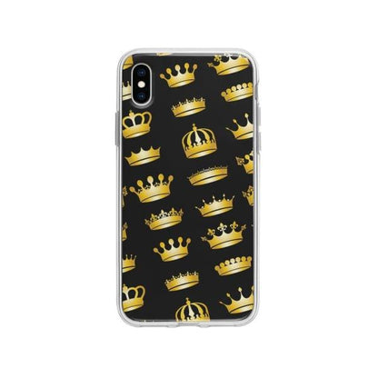 Coque Pour iPhone XS Max Couronnes Dorées - Coque Wiqeo 10€-15€, Estelle Adam, iPhone XS Max, Motif Wiqeo, Déstockeur de Coques Pour iPhone