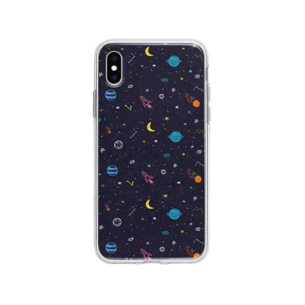 Coque Pour iPhone XS Max Dessin Galactique - Coque Wiqeo 10€-15€, Estelle Adam, Illustration, iPhone XS Max, Motif Wiqeo, Déstockeur de Coques Pour iPhone