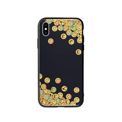 Coque Pour iPhone XS Max Emojis Tombants - Coque Wiqeo 10€-15€, Estelle Adam, iPhone XS Max, Motif Wiqeo, Déstockeur de Coques Pour iPhone