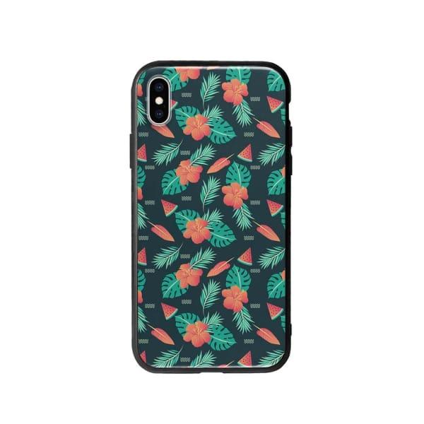 Coque Pour iPhone XS Max Été Floral - Coque Wiqeo 10€-15€, Estelle Adam, Feuilles, Fleur, iPhone XS Max, Motif Wiqeo, Déstockeur de Coques Pour iPhone