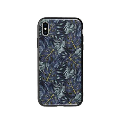 Coque Pour iPhone XS Max Feuilles Bleuâtres - Coque Wiqeo 10€-15€, Estelle Adam, Feuilles, iPhone XS Max, Motif Wiqeo, Déstockeur de Coques Pour iPhone