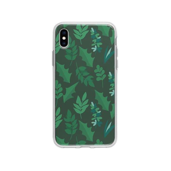 Coque Pour iPhone XS Max Feuilles d'hiver - Coque Wiqeo 10€-15€, Estelle Adam, Feuilles, iPhone XS Max, Motif Wiqeo, Déstockeur de Coques Pour iPhone