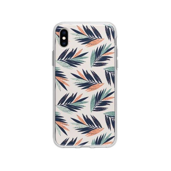 Coque Pour iPhone XS Max Feuilles Tropicales - Coque Wiqeo 10€-15€, Estelle Adam, Feuilles, iPhone XS Max, Motif Wiqeo, Déstockeur de Coques Pour iPhone