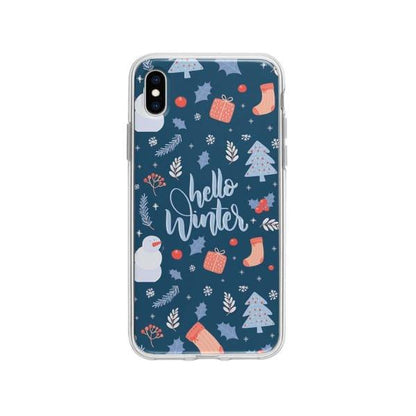 Coque Pour iPhone XS Max "Hello Winter" - Coque Wiqeo 10€-15€, Estelle Adam, iPhone XS Max, Motif Wiqeo, Déstockeur de Coques Pour iPhone