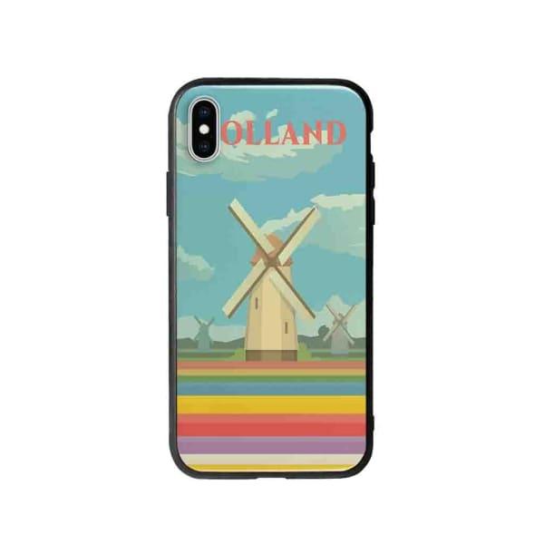 Coque Pour iPhone XS Max Hollande - Coque Wiqeo 10€-15€, Illustration, iPhone XS Max, Robert Guillory, Voyage Wiqeo, Déstockeur de Coques Pour iPhone