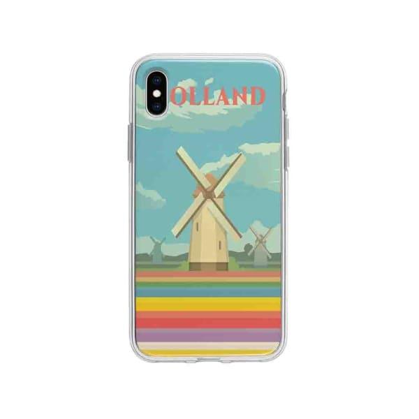 Coque Pour iPhone XS Max Hollande - Coque Wiqeo 10€-15€, Illustration, iPhone XS Max, Robert Guillory, Voyage Wiqeo, Déstockeur de Coques Pour iPhone