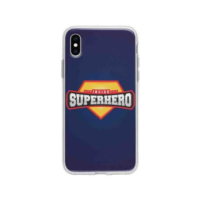 Coque Pour iPhone XS Max "Inside Superhero" - Coque Wiqeo 10€-15€, Estelle Adam, Illustration, iPhone XS Max Wiqeo, Déstockeur de Coques Pour iPhone