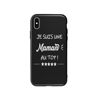 Coque Pour iPhone XS Max "Maman au Top" - Coque Wiqeo 10€-15€, Géraud Fournier, iPhone XS Max, Mignon Wiqeo, Déstockeur de Coques Pour iPhone