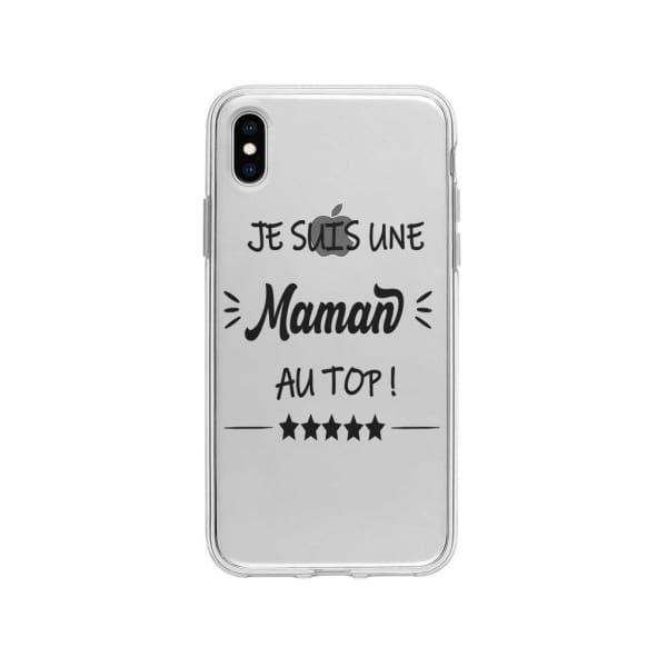 Coque Pour iPhone XS Max "Maman au Top" - Coque Wiqeo 10€-15€, Géraud Fournier, iPhone XS Max, Mignon Wiqeo, Déstockeur de Coques Pour iPhone