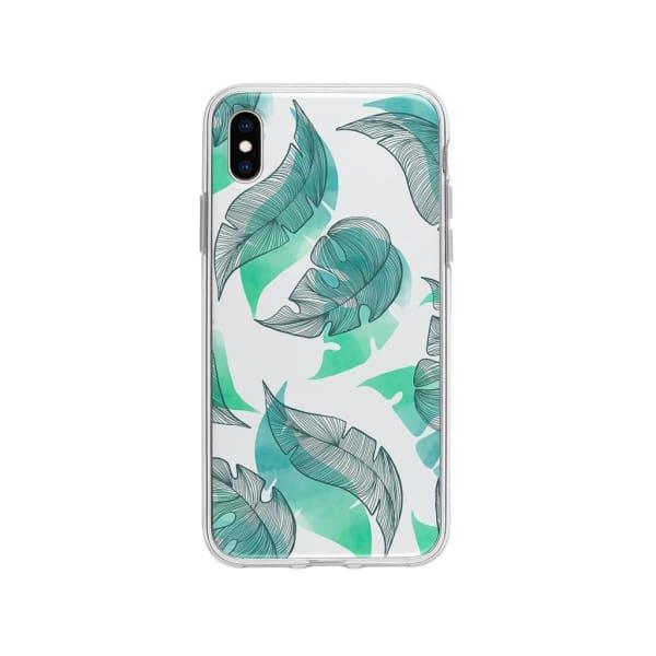 Coque Pour iPhone XS Max Motif Feuilles - Coque Wiqeo 10€-15€, Estelle Adam, Feuilles, iPhone XS Max, Motif Wiqeo, Déstockeur de Coques Pour iPhone