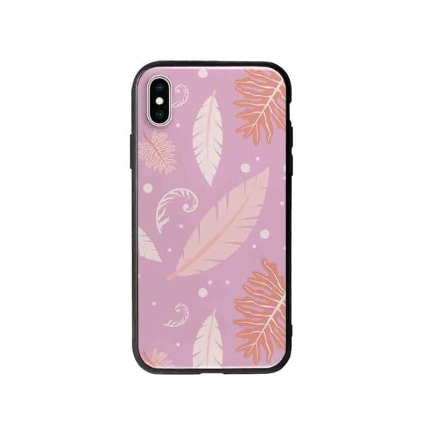 Coque Pour iPhone XS Max Nature Rose - Coque Wiqeo 10€-15€, Estelle Adam, Feuilles, iPhone XS Max, Motif Wiqeo, Déstockeur de Coques Pour iPhone