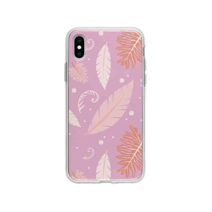 Coque Pour iPhone XS Max Nature Rose - Coque Wiqeo 10€-15€, Estelle Adam, Feuilles, iPhone XS Max, Motif Wiqeo, Déstockeur de Coques Pour iPhone