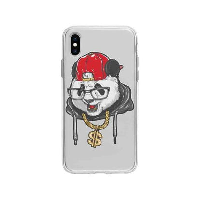 Coque Pour iPhone XS Max Panda Hiphop - Coque Wiqeo 10€-15€, Animaux, Estelle Adam, Illustration, iPhone XS Max Wiqeo, Déstockeur de Coques Pour iPhone