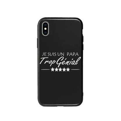 Coque Pour iPhone XS Max "Papa Génial" - Coque Wiqeo 10€-15€, Estelle Adam, iPhone XS Max, Motif Wiqeo, Déstockeur de Coques Pour iPhone