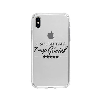 Coque Pour iPhone XS Max "Papa Génial" - Coque Wiqeo 10€-15€, Estelle Adam, iPhone XS Max, Motif Wiqeo, Déstockeur de Coques Pour iPhone