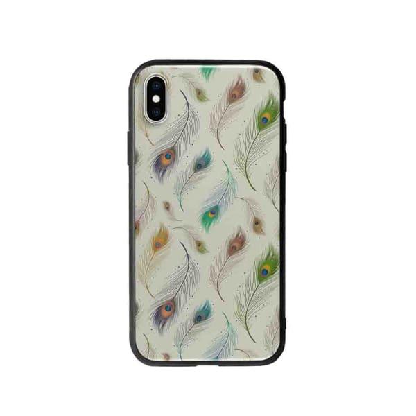 Coque Pour iPhone XS Max Plumes de Paon - Coque Wiqeo 10€-15€, Estelle Adam, Illustration, iPhone XS Max, Motif Wiqeo, Déstockeur de Coques Pour iPhone