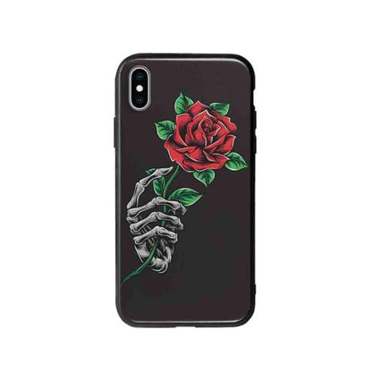 Coque Pour iPhone XS Max Rose Squelette - Coque Wiqeo 10€-15€, Albert Dupont, Fleur, iPhone XS Max, Squelette Wiqeo, Déstockeur de Coques Pour iPhone