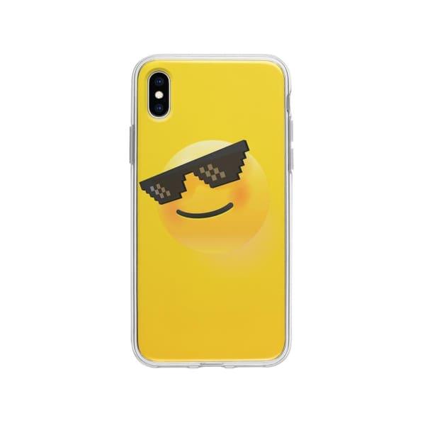 Coque Pour iPhone XS Max Smiley Lunettes - Coque Wiqeo 10€-15€, Estelle Adam, Illustration, iPhone XS Max Wiqeo, Déstockeur de Coques Pour iPhone