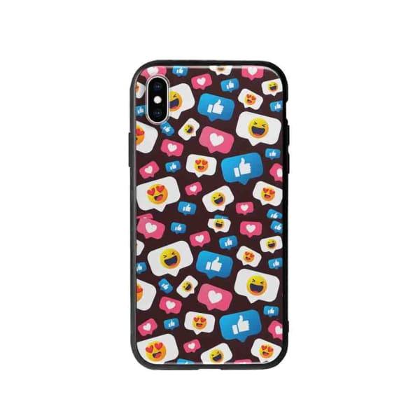 Coque Pour iPhone XS Max Smileys - Coque Wiqeo 10€-15€, Géraud Fournier, iPhone XS Max, Mignon, Motif Wiqeo, Déstockeur de Coques Pour iPhone