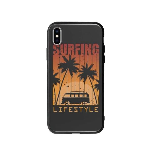 Coque Pour iPhone XS Max "Surfing Lifestyle" - Coque Wiqeo 10€-15€, Estelle Adam, Illustration, iPhone XS Max, Motif Wiqeo, Déstockeur de Coques Pour iPhone