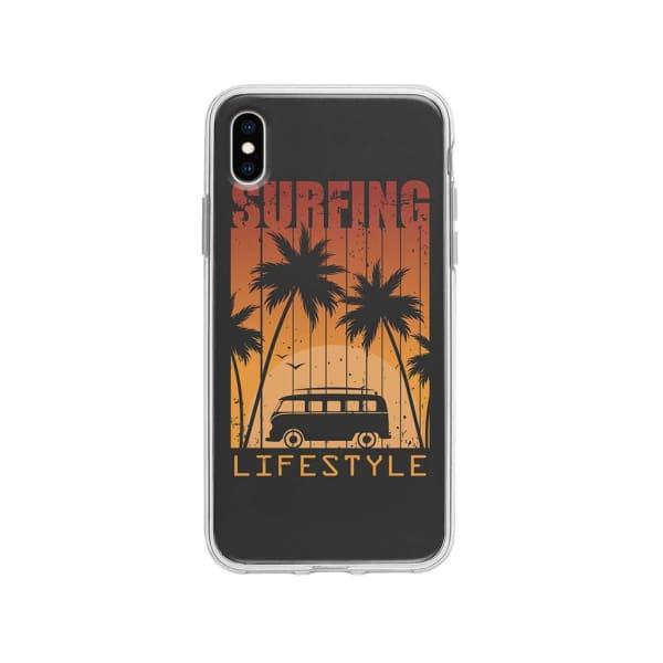 Coque Pour iPhone XS Max "Surfing Lifestyle" - Coque Wiqeo 10€-15€, Estelle Adam, Illustration, iPhone XS Max, Motif Wiqeo, Déstockeur de Coques Pour iPhone