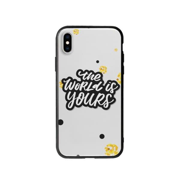 Coque Pour iPhone XS Max "The World Is Yours" - Coque Wiqeo 10€-15€, Estelle Adam, iPhone XS Max, Motif Wiqeo, Déstockeur de Coques Pour iPhone