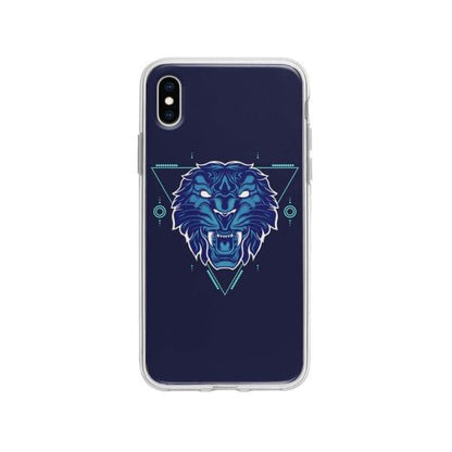 Coque Pour iPhone XS Max Tigre Géométrique - Coque Wiqeo 10€-15€, Estelle Adam, Illustration, iPhone XS Max, Motif Wiqeo, Déstockeur de Coques Pour iPhone