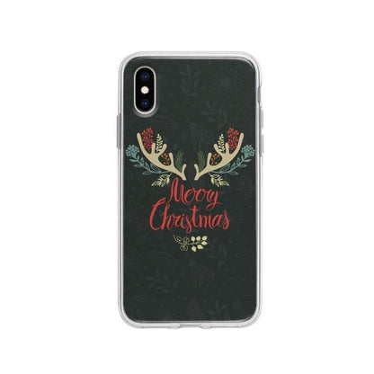 Coque Pour iPhone XS "Merry Christmas" - Coque Wiqeo 10€-15€, Estelle Adam, Illustration, iPhone XS Wiqeo, Déstockeur de Coques Pour iPhone