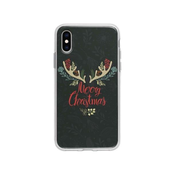 Coque Pour iPhone XS "Merry Christmas" - Coque Wiqeo 10€-15€, Estelle Adam, Illustration, iPhone XS Wiqeo, Déstockeur de Coques Pour iPhone