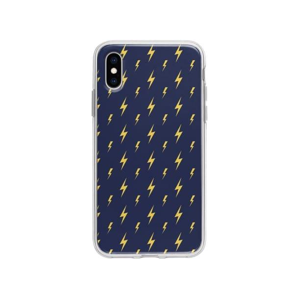 Coque Pour iPhone XS Motif Éclair - Coque Wiqeo 10€-15€, Estelle Adam, iPhone XS, Motif Wiqeo, Déstockeur de Coques Pour iPhone