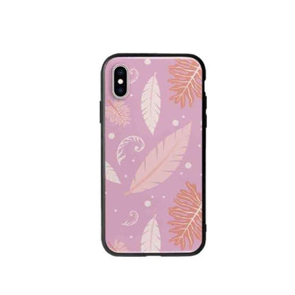 Coque Pour iPhone XS Nature Rose - Coque Wiqeo 10€-15€, Estelle Adam, Feuilles, iPhone XS, Motif Wiqeo, Déstockeur de Coques Pour iPhone