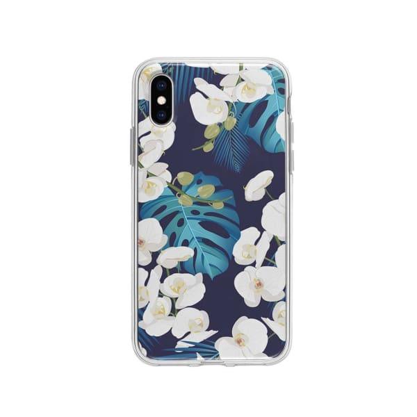 Coque Pour iPhone XS Orchidée Tropicale - Coque Wiqeo 10€-15€, Albert Dupont, Fleur, iPhone XS, Motif Wiqeo, Déstockeur de Coques Pour iPhone