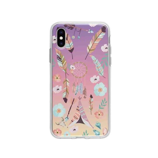 Coque Pour iPhone XS Ornements Boho - Coque Wiqeo 10€-15€, Estelle Adam, Illustration, iPhone XS Wiqeo, Déstockeur de Coques Pour iPhone