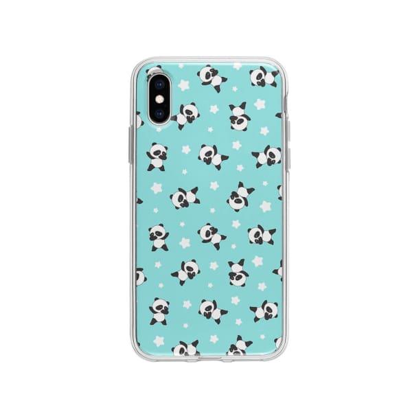 Coque Pour iPhone XS Panda Dab - Coque Wiqeo 10€-15€, Animaux, Estelle Adam, iPhone XS, Motif Wiqeo, Déstockeur de Coques Pour iPhone