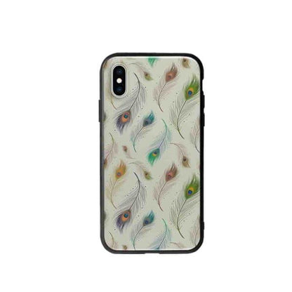 Coque Pour iPhone XS Plumes de Paon - Coque Wiqeo 10€-15€, Estelle Adam, Illustration, iPhone XS, Motif Wiqeo, Déstockeur de Coques Pour iPhone