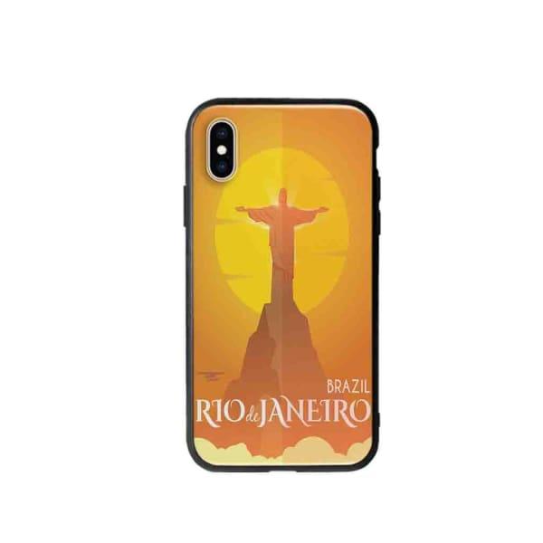 Coque Pour iPhone XS Rio de Janeiro - Coque Wiqeo 10€-15€, Estelle Adam, Illustration, iPhone XS, Voyage Wiqeo, Déstockeur de Coques Pour iPhone