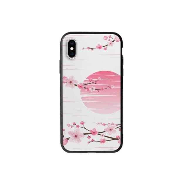 Coque Pour iPhone XS Sakura Blanc - Coque Wiqeo 10€-15€, Albert Dupont, Fleur, iPhone XS Wiqeo, Déstockeur de Coques Pour iPhone