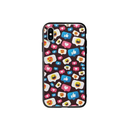 Coque Pour iPhone XS Smileys - Coque Wiqeo 10€-15€, Géraud Fournier, iPhone XS, Mignon, Motif Wiqeo, Déstockeur de Coques Pour iPhone