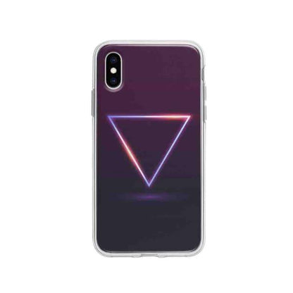 Coque Pour iPhone XS Triangle Néon - Coque Wiqeo 10€-15€, Estelle Adam, Illustration, iPhone XS, Motif Wiqeo, Déstockeur de Coques Pour iPhone