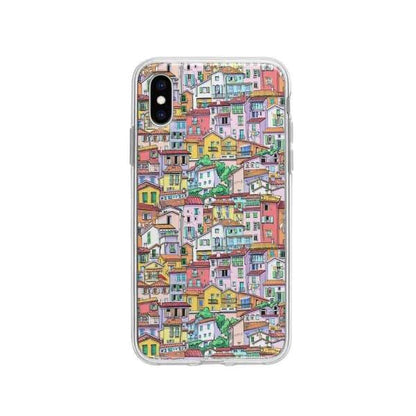 Coque Pour iPhone XS Ville - Coque Wiqeo 10€-15€, Estelle Adam, Illustration, iPhone XS Wiqeo, Déstockeur de Coques Pour iPhone