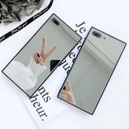 Coque rectangulaire de luxe avec placage miroir pour iPhone 11 Pro - Coque Wiqeo Apple, Coque, Elle, Fine, iPhone 11 Pro, Slim, Tendance, Ultra Slim Wiqeo, Déstockeur de Coques Pour iPhone